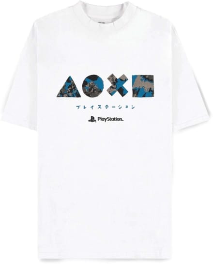 PlayStation - Icons Japan (Loose Fit) Heren Tshirt - M - Wit