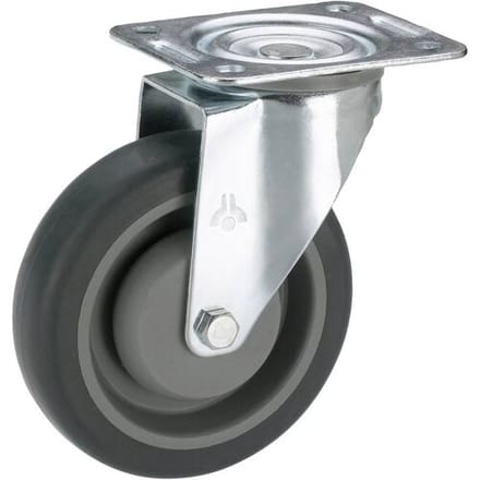 dörner + helmer 715565F Zwenkwiel Wieldiameter: 100 mm Draagvermogen (max.): 150 kg 1 stuk(s)