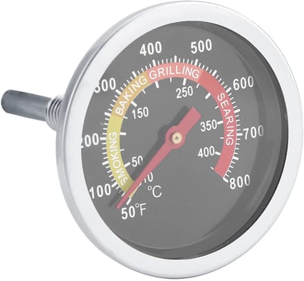 Dailygoods- Temperatuurmeter RVS - BBQ Thermometer - Grill Temperatuurmeter - Hitte Indicator - Celsius/Fahrenheit Display - Hoogwaardige behuizing - Grillthermometer