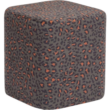Eazy Living Velvet Poef 38 cm Mende Luipaard