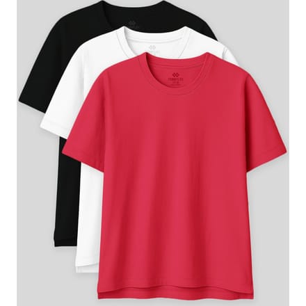Oversized Katoen-Modal Crew Neck T-Shirt