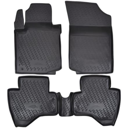 J&J AUTOMOTIVE | Tapis De Sol En Caoutchouc 3D Exclusive Pour Citroën C1 2005-2014 noir