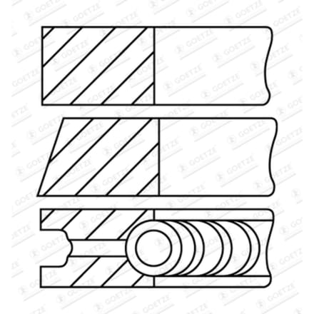 Goetze Engine Zuigerveren set GOETZE 08-436300-10