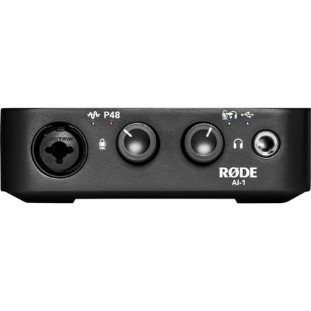 RØDE AI‑1 USB Audio Interface – Compacte Geluidskaart voor Studio & Podcast