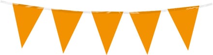 Mini vlaggenlijn | PE | Kleur: Oranje | Lengte: 3 meter