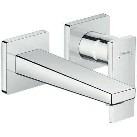 Hansgrohe Metropol single lever concealed washbasin mixer with lever handle and spout 16.5 cm for wall mounting 32525000