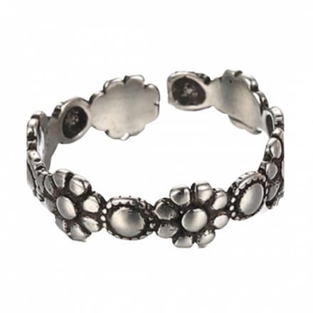 Ring- Bloem- Zilver- Ramona-Charme Bijoux
