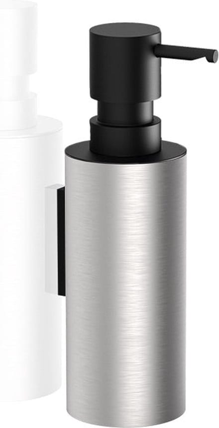 Zeepdispenser wandmodel - MK TEC WSP, roestvrijstaal mat/mat zwart.