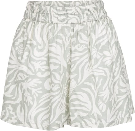 Brunotti - Ize-Print - Korte Broek Aqua Grey - 100% Viscose - Korte Broek Dames - Loose Fit - M