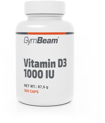 GymBeam Vitamine D3 1000 IE 365 caps