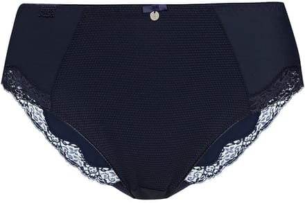 Capri hoge slip Susa | kant twilight blauw