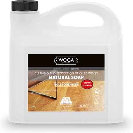 WOCA Natuurzeep zwart - 2,5 liter