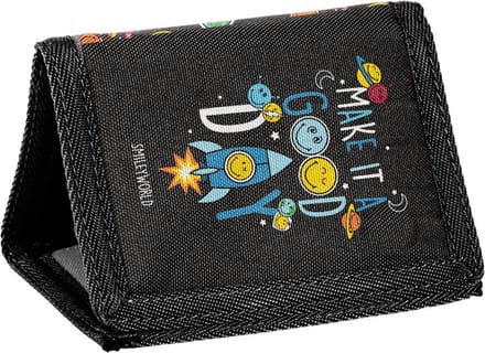 Smiley Portemonnee, Good Day - 12 x 8,5 x 1 cm - Polyester