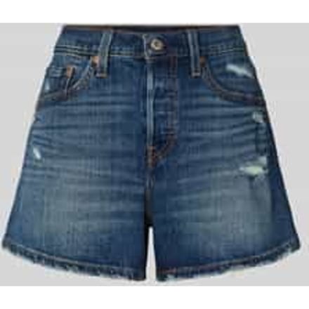 regular fit korte jeans van katoenmix