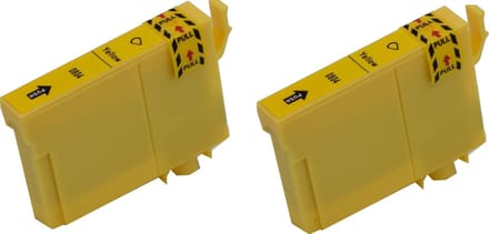 KATRIZ® huismerk inkt voor|Epson T0804|12ml | ( 2stuks) - Met chip