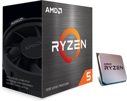 AMD Ryzen 5 5600 - 3.5 GHz (4.4 GHz) - 6-cores - 12 threads - 35 MB cache - AM4 Socket - AMD Wraith Stealth - Doos