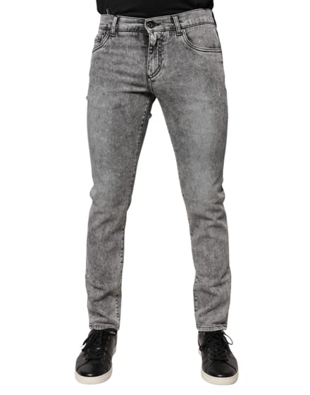 Slim Fit Acid Wash Jeans
