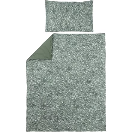 Meyco Baby Cheetah/Uni dekbedovertrek ledikant - forest green - 100x135cm