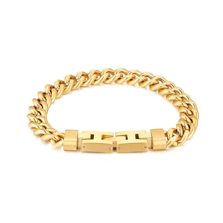 Twice As Nice Armband in edelstaal, gourmet 9 mm 21cm
