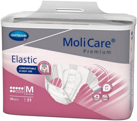 Molicare Premium Slip Elastic 7 gouttes Medium - 1 paquet de 30 protections