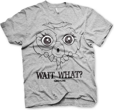 Gremlins Heren Tshirt -S- Wait. What? Grijs