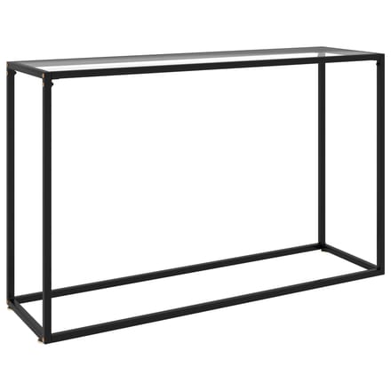 vidaXL - Wandtafel - 120x35x75 - cm - gehard - glas - transparant