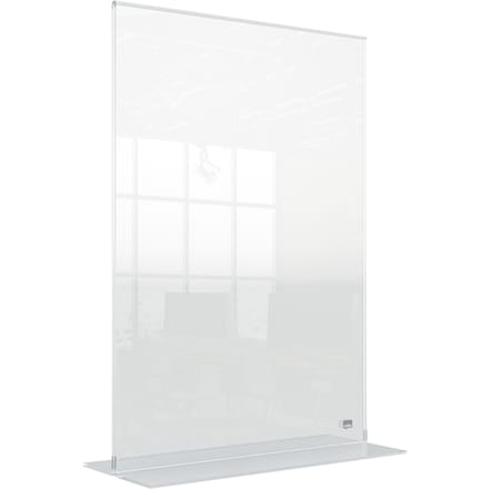 Nobo Premium Plus A3 Vrijstaand Posterframe/Informatiebord - Dubbelzijdig - Transparant Acryl