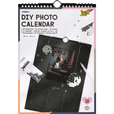 DIY Fotokalender "Black" - DIN A4