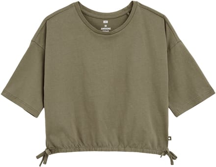 WE Fashion Meisjes cropped T-shirt