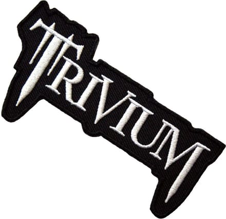 Trivium - Classic Logo Patch - Zwart/Wit