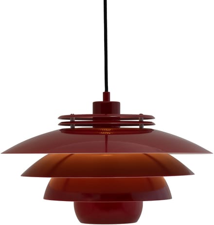 Dyberg Larsen hanglamp rood metaal H29cm D38cm Ejka