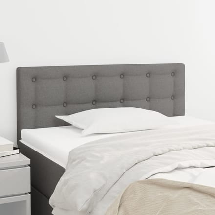 vidaXL - Hoofdbord - 100x5x78/88 - cm - stof - donkergrijs