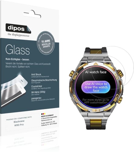 dipos – 2x Pantserfolie geschikt voor Blackview W90 Pro | 9H Screenprotector