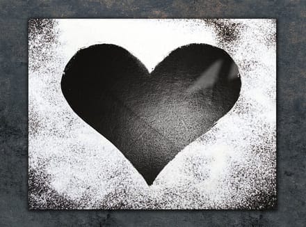 TMK ArtDeko - Snijplank - 30x22 cm - Hartvormig - Gehard Glas