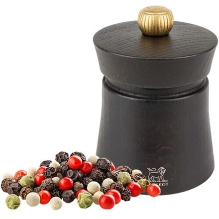 (6 stuks) PEUGEOT BAYA - Pepermolen - Hout - Chocolade - Hoogte: 80mm