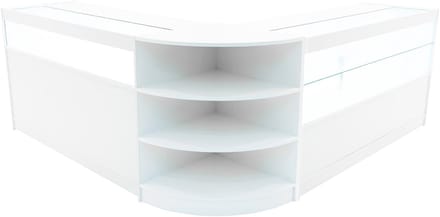 Harmonia led-winkelbalieset - wit - b1500 c1500 lm60 - met gehard glas