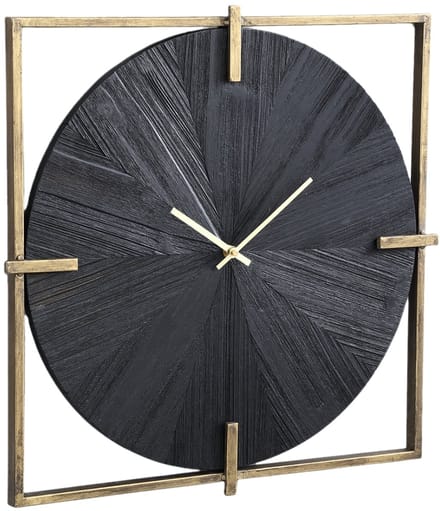 PTMD Oxxo Klok - 53 x 5 x 53 cm - Metaal - Goud