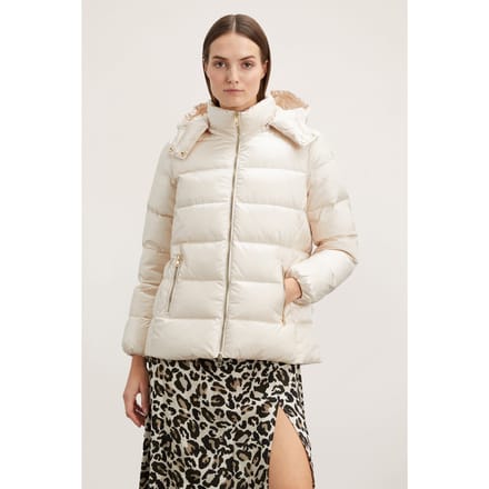 Motivi Short Hooded Down Jacket White Taglia: 38 | Giacche invernali Outlet | Donna | Bianco