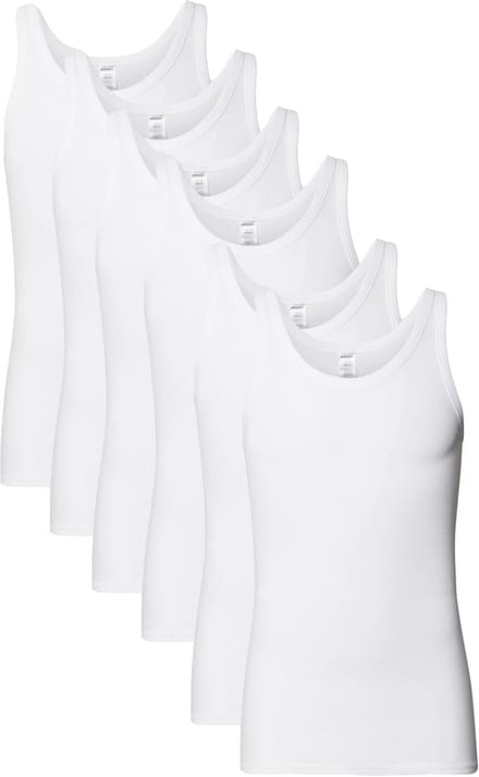 Schiesser Hemden cotton essentials 6-pack wit