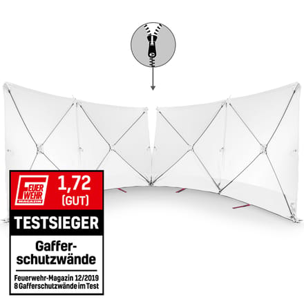 VarioScreen-afschermwand 4*180*180 middendoor deelbaar Wit