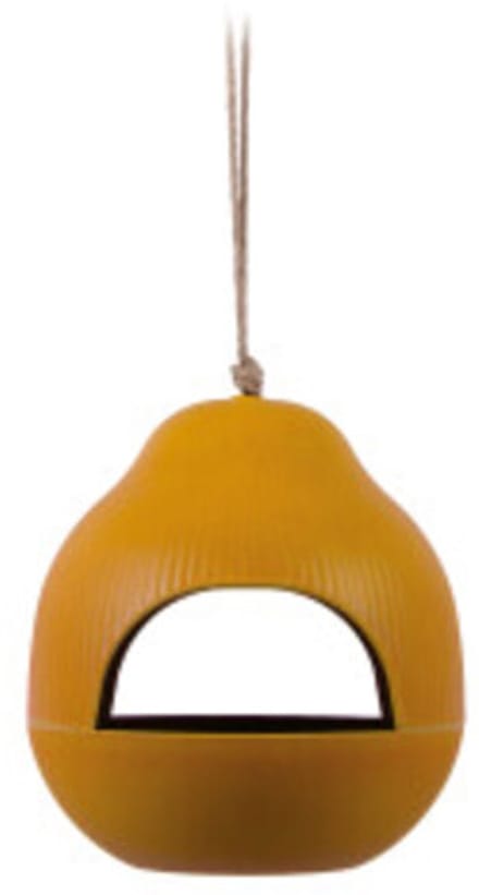 Present Time - Vogelhuisje Capullo - Geel - 18,2x18,2x19 cm