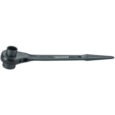 Gedore 19 x 22 mm 19X22 29 Staalbouwratel - dubbele 6-kant - 1382853