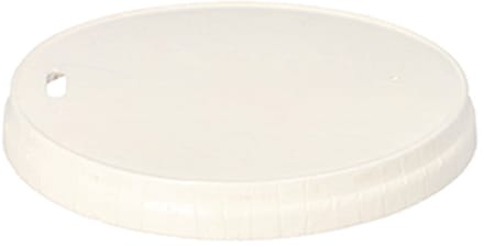 PAPSTAR Deksels voor drinkbekers, Karton Ø 9 cm wit - 500 Stuks (10x50)