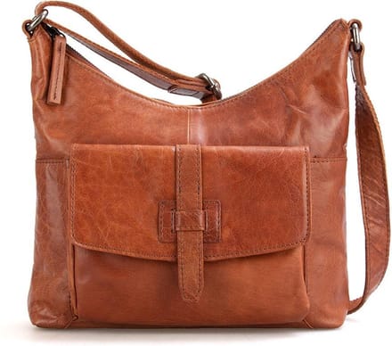 Leren Crossbodytas - Alabama - Brandy Cognac