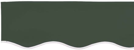 vidaXL - Vervangingsdoek - zonnescherm - voor - 6x3 - m - Donkergroen - Polyester
