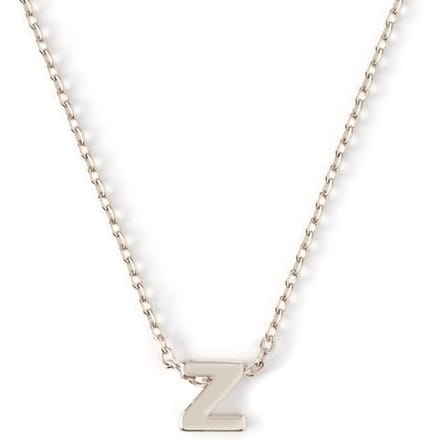 Orelia letter ketting Z zilverkleurig