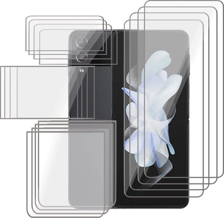Screenprotector geschikt voor Samsung Galaxy Z Flip 4 - 4x FlexGuard Screen Protector