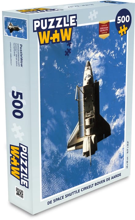 Puzzel De Space shuttle cirkelt boven de aarde - Legpuzzel - Puzzel 500 stukjes