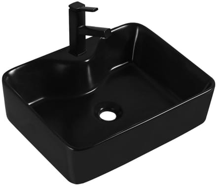 Mexen Eva opbouwwastafel 48 x 37 cm, zwarte mat - 21424970