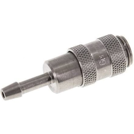 RVS DN 2.7 (Micro) Luchtkoppeling Snelkoppeling 3 mm Slangpilaar